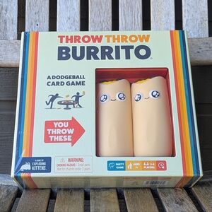 NEW Exploding Kittens Throw Throw Burrito 2-6 Players Dodgeball Card Game